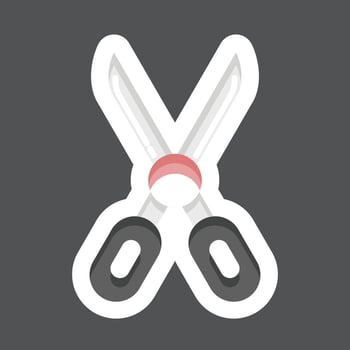 Sticker Clothes Repair. related to Laundry symbol. simple design editable. simple illustration, good for prints vector
