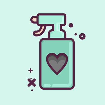Icon Spray. related to Laundry symbol. MBE style. simple design editable. simple illustration, good for prints vector