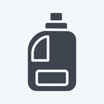 Icon Clean Product. related to Laundry symbol. glyph style. simple design editable. simple illustration, good for prints vector