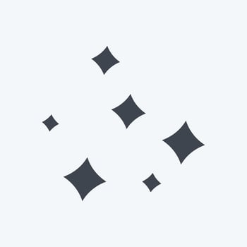 Icon Shine. related to Laundry symbol. glyph style. simple design editable. simple illustration, good for prints vector