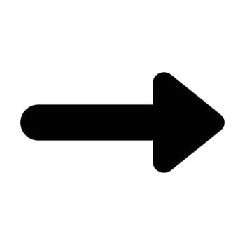 Black Arrow Right Icon vector