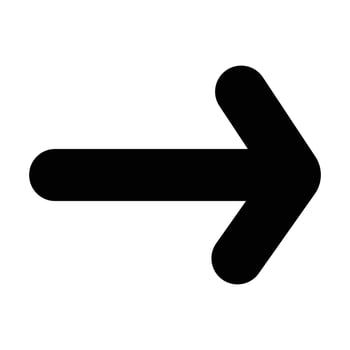 Black Arrow Right Icon vector