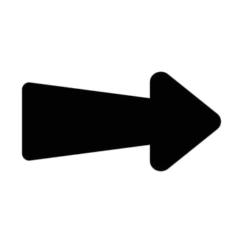 Black Arrow Right Icon vector