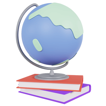 3D Geography Earth Education Illustration Premium PNG