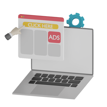3D Isolated Ads Promotion Icon png