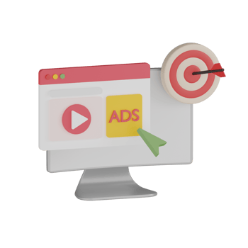 3D Isolated Ads Promotion Icon png