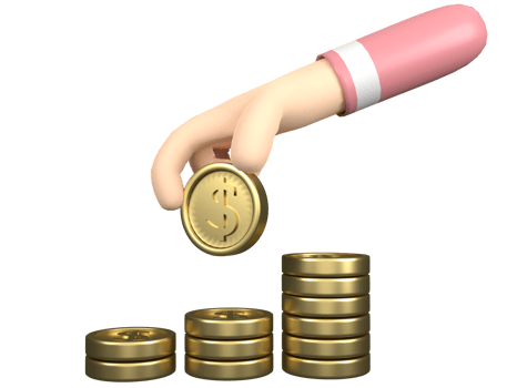 investment 3d illustration rendering png