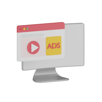 3D Isolated Ads Promotion Icon png