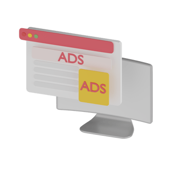 3D Isolated Ads Promotion Icon png