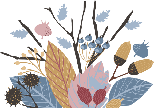 Autumn bouquet. Isolated illustration. png