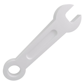 wrench 3d illustration rendering png