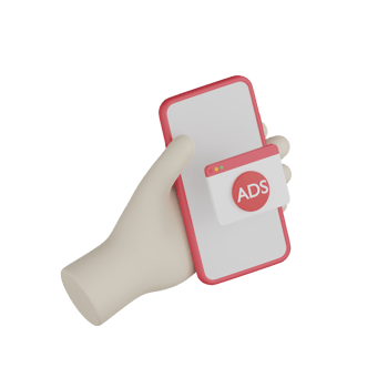 3D Isolated Ads Promotion Icon png