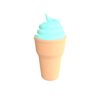 ice cream 3d illustration rendering png