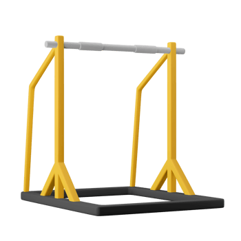 pull up bar gym fitness equipment 3d icon illustration png