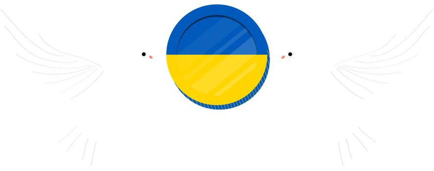Ukrainian hryvnia hand drawn flag, Ukrainian flag hand drawn flag png