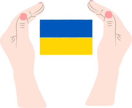 Ukrainian hryvnia hand drawn flag, Ukrainian flag hand drawn flag png