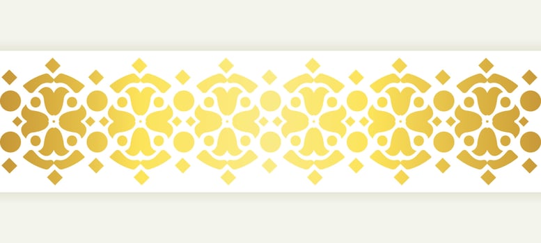 Elegant golden ornamental border template vector