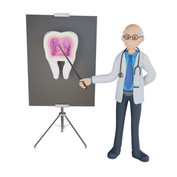 3d male senior doctor character design illustration png
