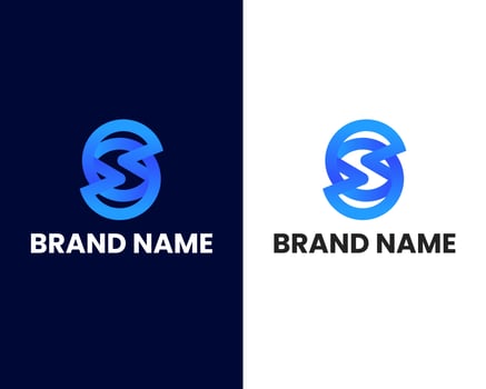 letter s modern logo design template vector