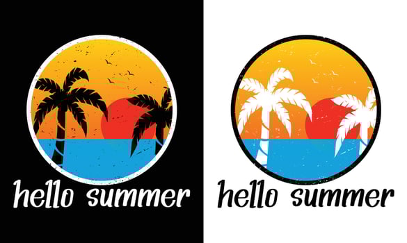 Summer Quote T shirt design vector