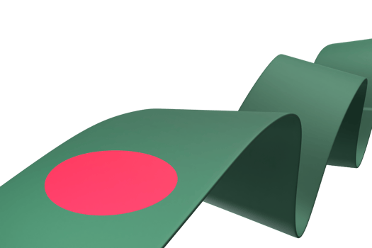 Bangladesh flag design national independence day banner element transparent background png
