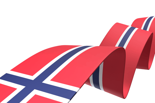 Norway flag design national independence day banner element transparent background png