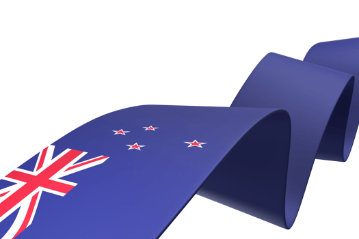 New Zealand flag design national independence day banner element transparent background png