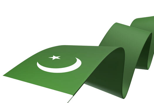 Pakistan flag design national independence day banner element transparent background png