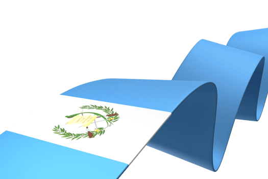 Guatemala flag design national independence day banner element transparent background png