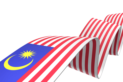 Malaysia flag design national independence day banner element transparent background png