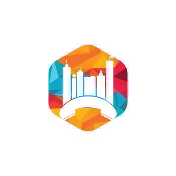 City Call vector logo design template. Phone City logo designs concept