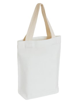 white fabric bag isolated with clipping path for mockup png