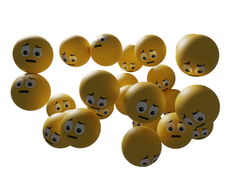 3d render Emoji illustration  of emoticon faces character. Floating Emojis or emoticons perfect for background social media post banner graphic design assets promotion and many more png