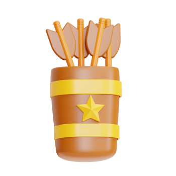 archery illustration 3d png