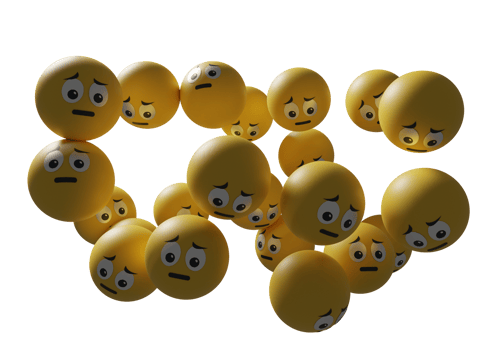 3d render Emoji illustration  of emoticon faces character. Floating Emojis or emoticons perfect for background social media post banner graphic design assets promotion and many more png