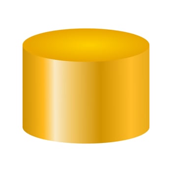 Golden mockup podium vector