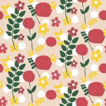 Seamless floral pattern for decoration on the canvas. Dress pattern decoration. Wallpaper for decorating the room. vector