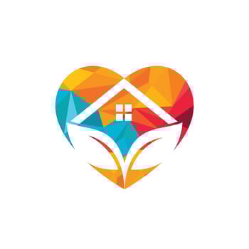 Green eco home logo design. Creative green house concept logo design template. vector