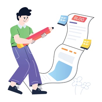 Customer assistance flat illustrative vector