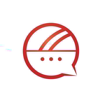Chat cricket vector logo design. Cricket talk logo concept.