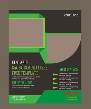 brochure cover design layout space for photo background, vector illustration template