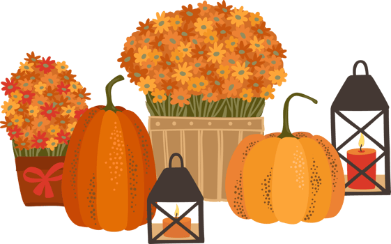 Happy Thanksgiving. Autumn decoration. png