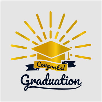 HAPPY GRADUATION BANNER AND POSTER TEMPLATE vector