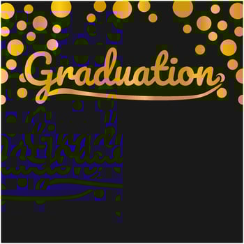 HAPPY GRADUATION BANNER AND POSTER TEMPLATE vector