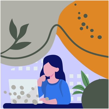 PEOPLE WORKING IN OFFICE vector