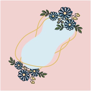 wedding border design vector