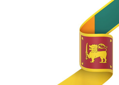 Sri Lanka flag design national independence day banner element transparent background png