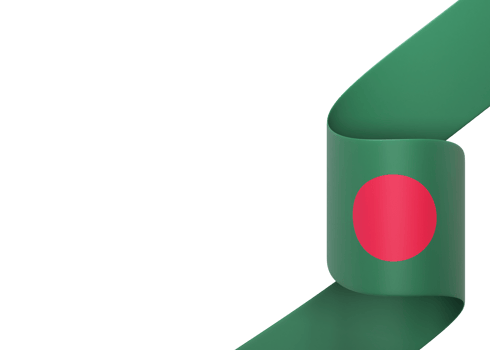 Bangladesh flag design national independence day banner element transparent background png