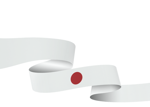 Japan flag design national independence day banner element transparent background png