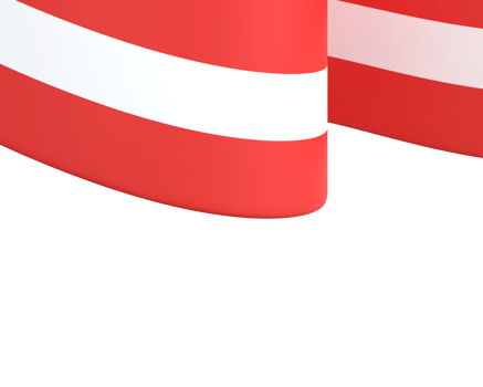 Austria flag design national independence day banner element transparent background png